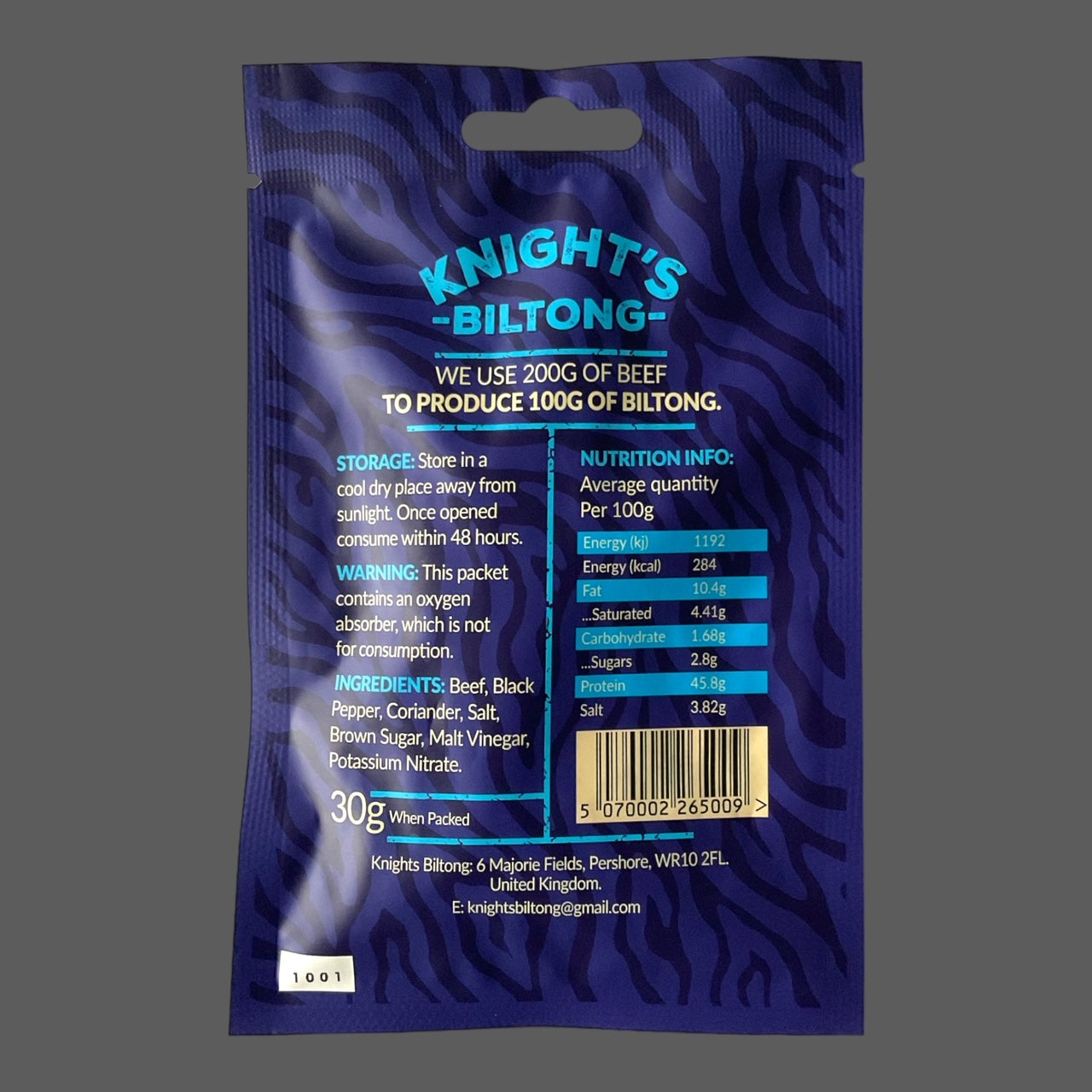KNIGHTS BILTONG ORIGINAL 30g